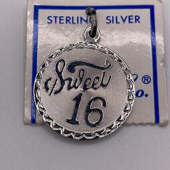 Spencer Co. Sterling Silver Sweet 16 Charm on Original Tag - Picture 2 of 5